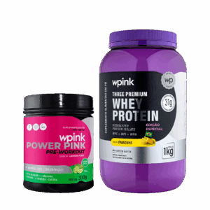 whey protein pamonha – 1 kg + super power pink de limão 300g